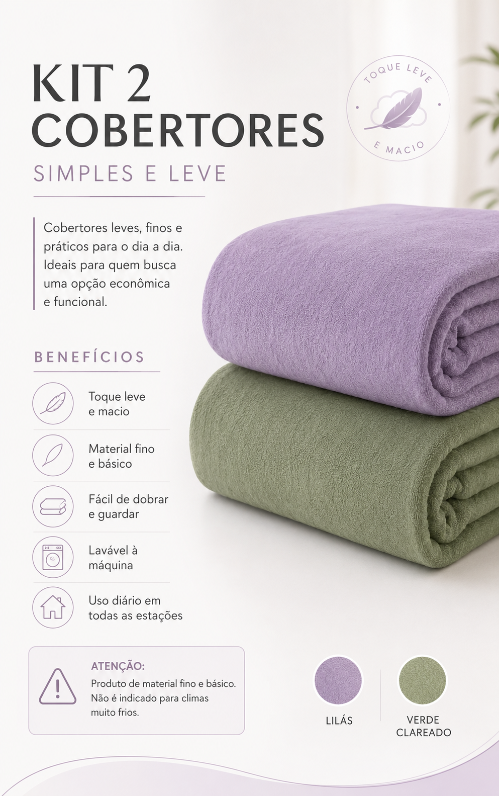 Kit Duplo Cobertores - Bummes Exclusive